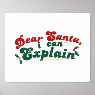 Poster Caros Papais noeis, Eu Posso Explicar - Natal Impr