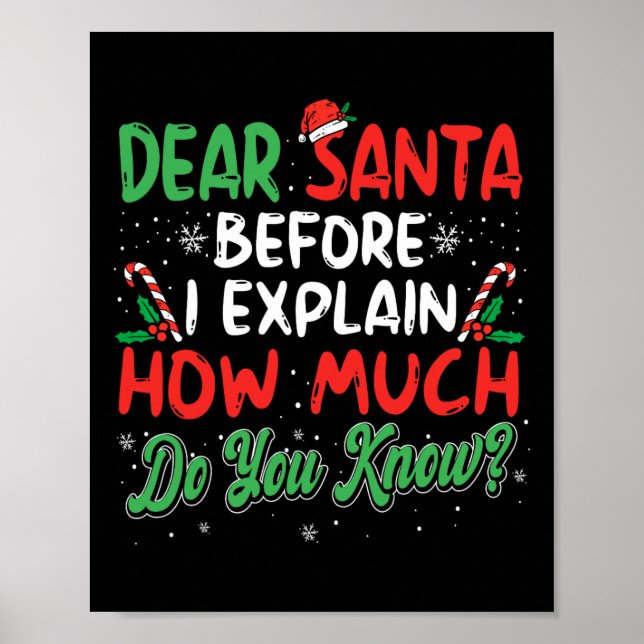 Poster Caros Papais noeis Posso Explicar Homens Divertido (Frente)