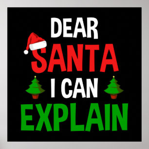 Poster Caros Papais noeis, Posso Explicar O Feliz Natal