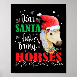 Poster Caros Papais noeis, Tragam Cavalo Engraçado, Horse