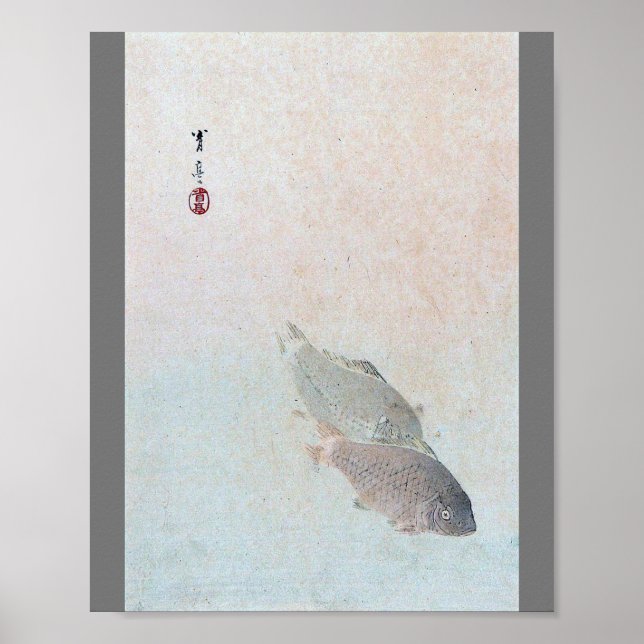 Poster Carp, Watanabe Seitei (Frente)