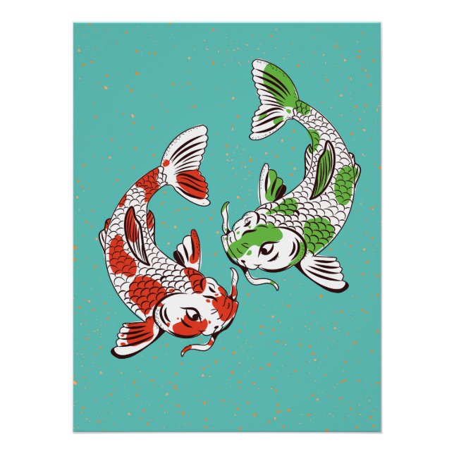 Póster Carpa Koi (Frente)