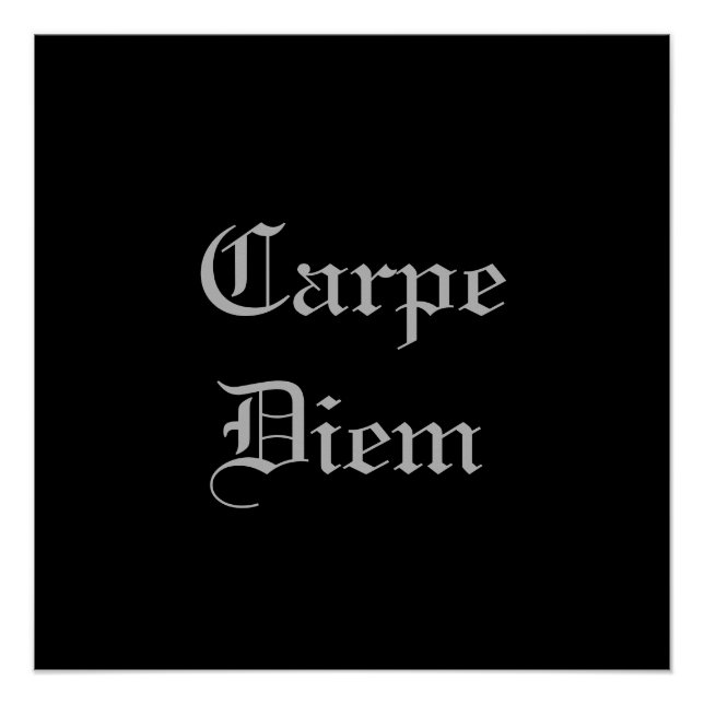 Póster Carpe Diem (Frente)
