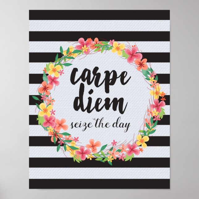 Póster Carpe Diem / Agarre A Cotação Do Dia (Frente)