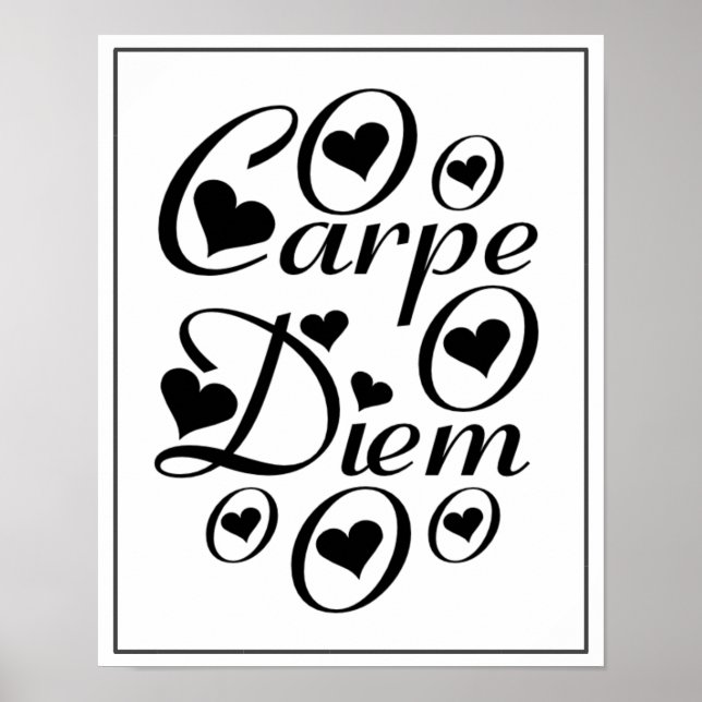 Póster Carpe Diem Home/ Office Decor (Frente)