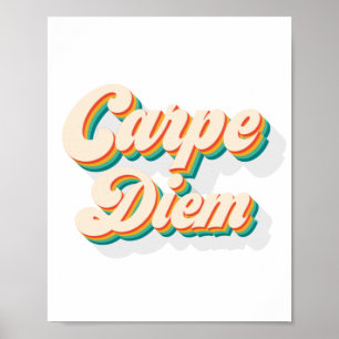 Poster Carpe Diem Retro