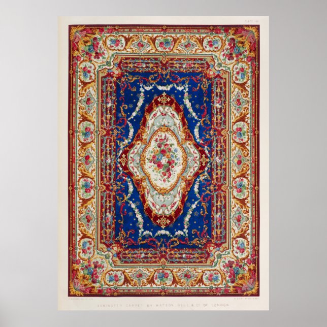 Poster Carpete Axminster das Artes Industriais da N (Frente)