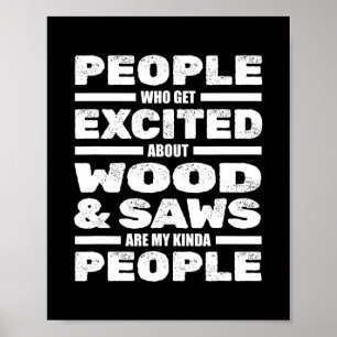 Poster Carpinteiro Engraçado Madeira Saia Carpintaria