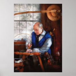 Póster Carpinteiro - O Torneador de Madeira