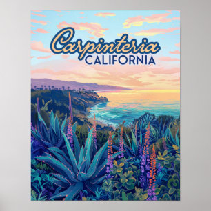 Poster Carpinteria Papais noeis California Barbara Ventur