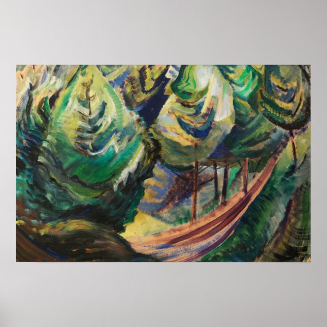 Poster Carr - Caminho Entre Pines 1930 (Frente)