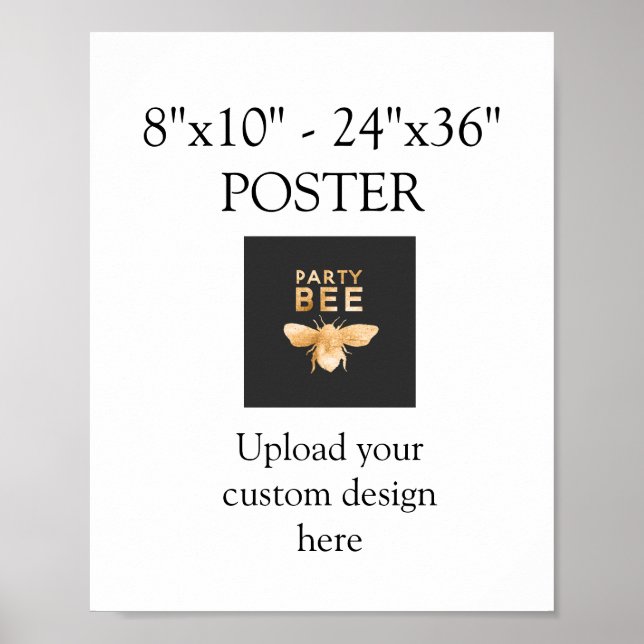 Poster Carregamento de Design Personalizado (Frente)