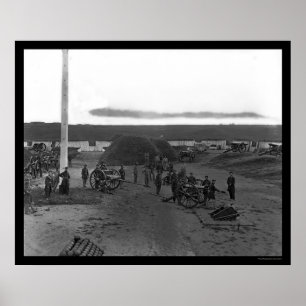 Póster Carregando canhão no Forte C. F. Smith 1865