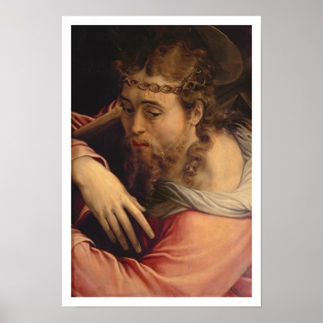 Póster Carregando do cristo Cruz, 1540-45 (óleo no painel (Frente)