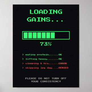 Poster Carregando Ganhos Cartaz Retro Pixel Gamer Academi