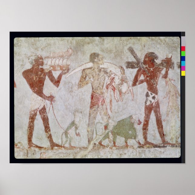 Poster Carregando kushites tributo de ouro (Frente)