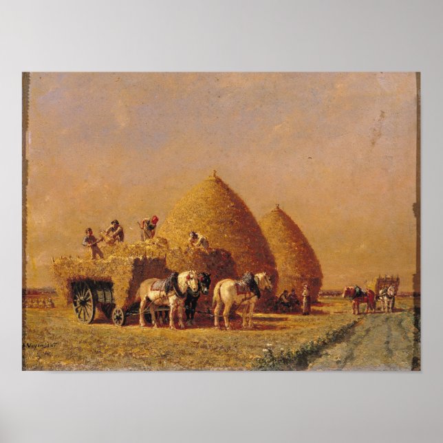 Póster Carregando o carrinho (Frente)