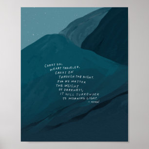 Poster Carregar ativado - Cota Inspiracional e Montanha A
