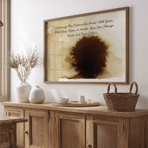 Poster Carregar suas próprias palavras em árvore de cores
