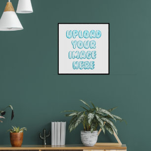Poster Carregue seu logotipo de foto de imagem com amor