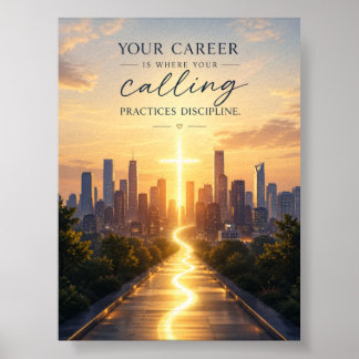Poster Carreira: Onde Sua Vocação Pratica Disciplina