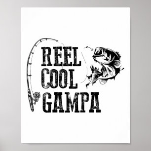 Poster Carretel de pesca Gampa Legal Presente Divertido G