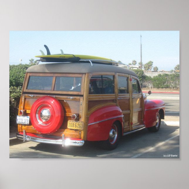 Poster Carrinha Woodie (Frente)