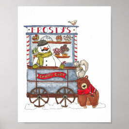 Poster Carrinho doce de Frosty - Bonitão Feriado