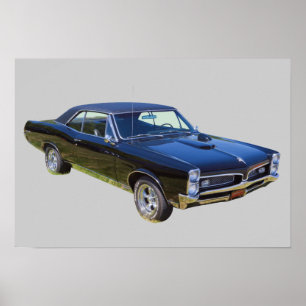 Poster Carro 1967 do músculo de Pontiac GTO