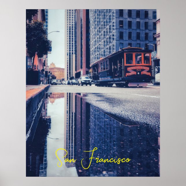 Poster Carro a cabo San Francisco (Frente)