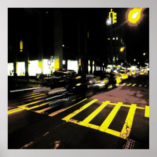 Poster carro à noite