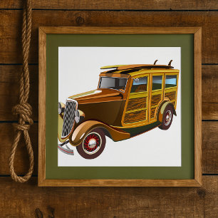 Poster Carro Antigo Vintage