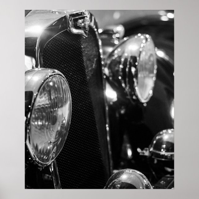 Poster Carro Clássico Antigo (Frente)