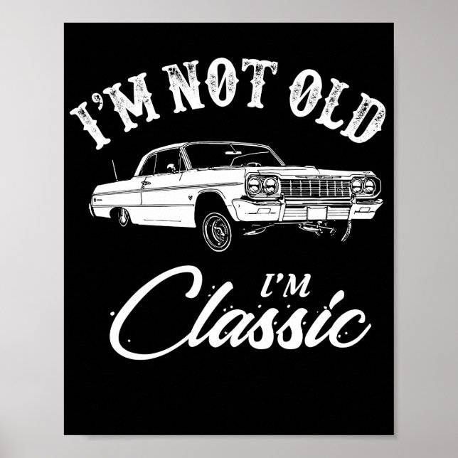 Poster Carro Clássico Chevy Impala (Frente)