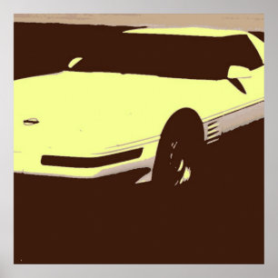 Poster Carro clássico de 1992