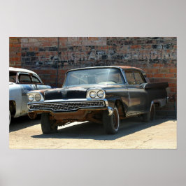 Póster Carro Clássico de Duas Portas Rusty 1959