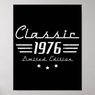 Poster Carro Clássico Vintage de 50 Anos