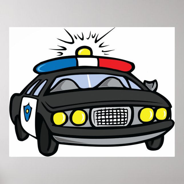Poster Carro da Polícia (Frente)