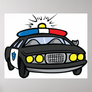 Poster Carro da Polícia