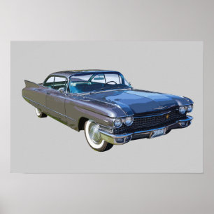 Póster Carro de Cadillac de luxo de 1960