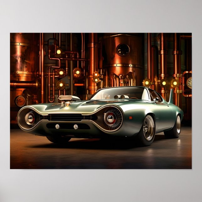 Poster Carro de Conceito: Hyperion Vortex (Frente)