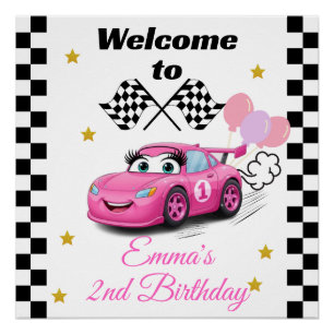 Póster Carro de Convocação de Aniversário do Fast One Gir