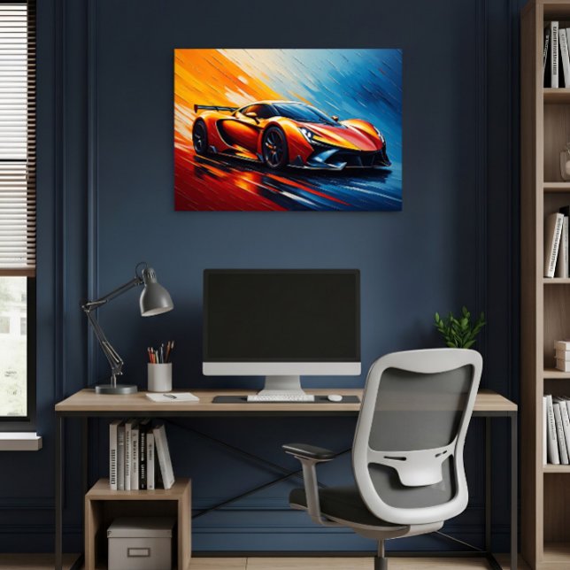 Poster Carro de Corrida Elegante Velocidade e Estilo (Criador carregado)