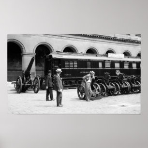 Poster Carro de estrada de ferro de Ferdinand Foch -