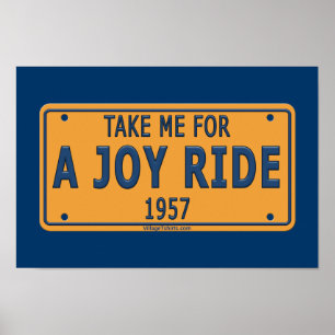 Póster Carro de Joy Ride 1957