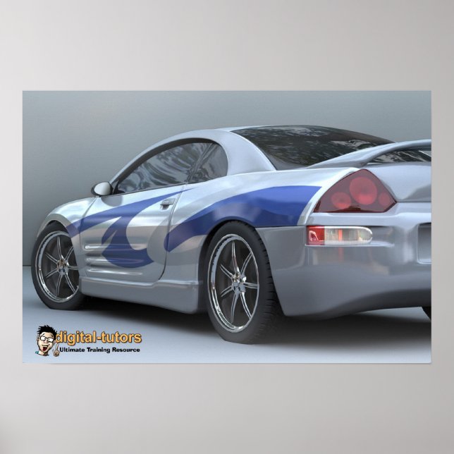 Póster Carro de kit de polimento para tutores digitais (Frente)