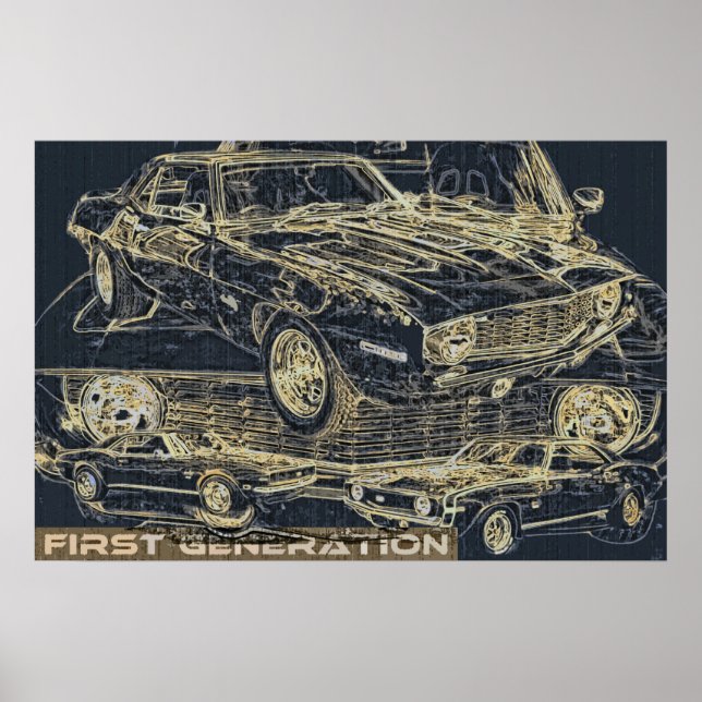Póster Carro de Primeira Geração (Frente)