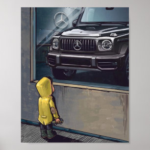 Poster carro de sonho Mercedes