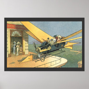 Poster Carro do Convertible de Steampunk da ficção