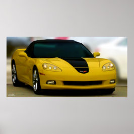 POSTER CARRO ESPORTIVO AMERICANO: CORVETTE
